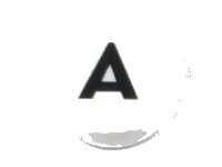 LEGO onderdeel Tile, Round 1 x 1 with Black Capital Letter A Pattern 98138pb211