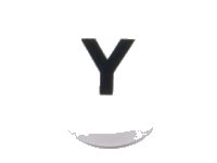 LEGO part Tile, Round 1 x 1 with Black Capital Letter Y Pattern 98138pb234