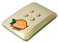 LEGO onderdeel Wedge 6 x 4 x 2/3 Quad Curved with 'ViTA RUSH racing' Logo Pattern (Sticker) - Set 60218 98281pb015