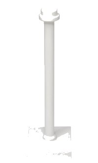 LEGO onderdeel Support 2 x 2 x 5 Bar on Tile Base with Hollow Stud and Stop Ring 98549