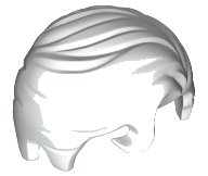 LEGO part Minifigure, Hair Swept Right with Front Curl 98726