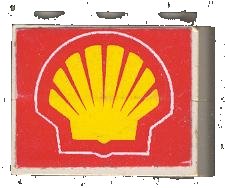 LEGO part Stickered Assembly 3 x 1 x 2 with Shell Logo Pattern on Both Sides (Stickers) - Set 6378 - 2 Brick 1 x 3 (BA005pb03)