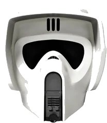 LEGO onderdeel Large Figure Head Modified SW Scout Trooper Helmet Pattern (bb0788c01pb01)