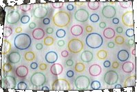 LEGO onderdeel Duplo, Cloth Curtain with Multi-Colored Circles Pattern dupcloth05