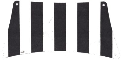 LEGO onderdeel Cloth Sail 30 x 15 Bottom with Black Thick Stripes Pattern (sailbb07)