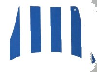 LEGO part Cloth Sail 27 x 17 Top with Blue Thick Stripes Pattern sailbb22