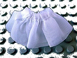 LEGO part Belville, Clothes Skirt Short, Sheer (skirt01)