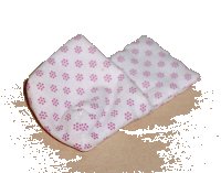 LEGO onderdeel Duplo, Cloth Sleeping Bag with Dark Pink Flowers Pattern sleepbag11