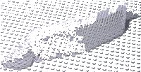 LEGO part Net, String Hockey Goal Enclosed x1012