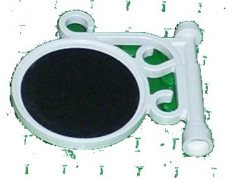 LEGO onderdeel Fabuland Sign on Pole with Mirror Pattern (Sticker) - Sets 5805 / 5837 / 5862 (x222pb07)