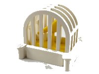 LEGO part Birdcage, Yellow Bird x682c01