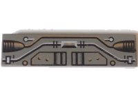 LEGO onderdeel Tile 1 x 4 with Black, Silver, Copper Circuitry Pattern 2431px2