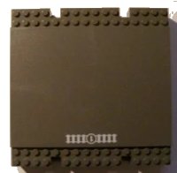 LEGO onderdeel Baseplate, Raised Platform 16 x 16 x 2 1/3 with Train Tracks and Number 1 in Circle Pattern (Sticker) - Set 4513 2617pb01