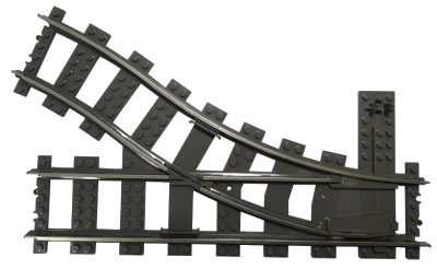 LEGO onderdeel Train, Track 9V Switch Point Right (2859c01)