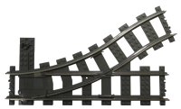 LEGO onderdeel Train, Track 9V Switch Point Left 2861c01