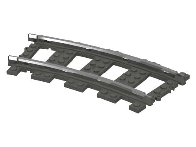 LEGO onderdeel Train, Track 9V Curve (2867c01)