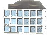 LEGO part Brick 2 x 2 with Gray Squares on Two Sides Pattern 3003px1