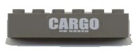 LEGO part Brick 1 x 6 with 'CARGO' and 'CB 53320' Pattern (Sticker) - Set 4512 3009pb116