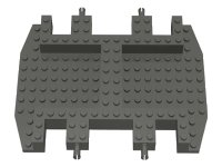 LEGO part Vehicle, Base 12 x 18 x 1 1/3 (Rock Raider Dozer Base) 30295