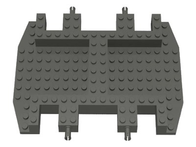 LEGO part Vehicle, Base 12 x 18 x 1 1/3 (Rock Raider Dozer Base) (30295)