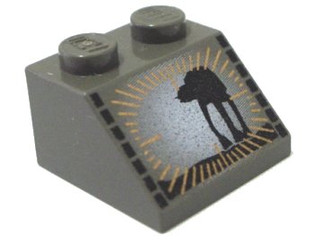 LEGO onderdeel Slope 45 2 x 2 with SW AT-AT Pattern (3039px11)