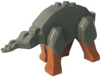 LEGO part Dinosaur Body Triceratops with Dark Orange Legs (30461 / 30462) 30461c01