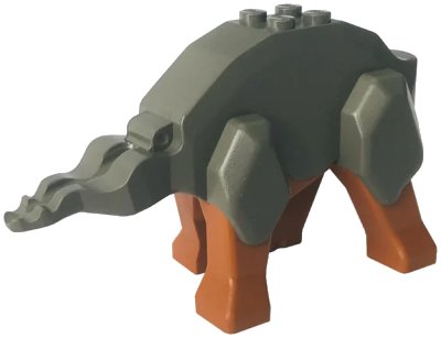 LEGO onderdeel Dinosaur Body Triceratops with Dark Orange Legs (30461 / 30462) (30461c01)