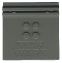 LEGO onderdeel Tile, Modified 6 x 6 x 2/3 with 4 Studs and Debossed Star Wars Logo 30566