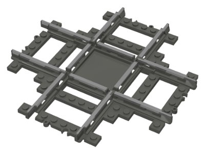LEGO onderdeel Train, Track 9V Crossing (32087c01)