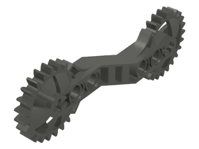 LEGO part Technic, Braccio 1 x 7 x 3 con Estremità Ingranaggio (32311)