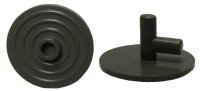 LEGO part Minifigure, Shield Circular Ridged Face with Stud 3876