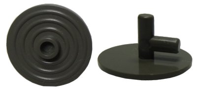LEGO part Minifigure, Shield Circular Ridged Face with Stud (3876)