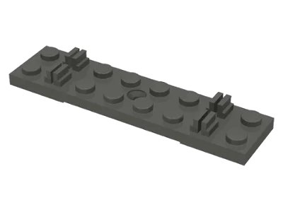 LEGO onderdeel Train, Track Sleeper Plate 2 x 8 without Cable Grooves (4166a)