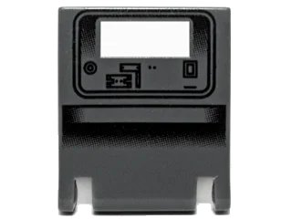 LEGO onderdeel Container, Box 2 x 2 x 2 Door with Slot with Gonk Droid Pattern (4346pb09)