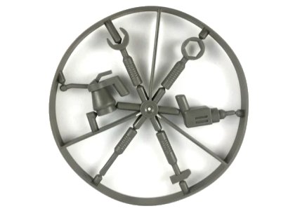 LEGO onderdeel Minifigure, Utensil Tool Wheel, 6 on Sprue (6246)