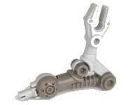 LEGO part Galidor Limb Arm Nepol/Jens with Light Gray Mechanical Grabber, with 1 Light Gray Pin x300c01