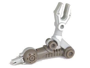 LEGO onderdeel Galidor Limb Arm Nepol/Jens with Light Gray Mechanical Grabber, with 1 Light Gray Pin (x300c01)