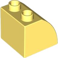 LEGO part Duplo, Stein 2 x 2 x 1 1/2 Schräge Gebogen 11170