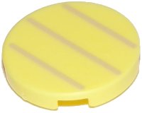 LEGO onderdeel Tegel, Rond 2 x 2 met Onderkant Studs Houder met 3 Tan Lijnen Patroon (Super Mario Boomerang Bro / Fire Bro / Hammer Bro / Ice Bro / Koopa Troopa / Paratroopa Buik) 14769pb334