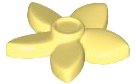 LEGO onderdeel Vrienden Accessoires Haardecoratie, Bloem met Puntige Bloemblaadjes en Kleine Pinnen (18853)