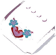 LEGO onderdeel Windscreen 5 x 6 x 2 Curved Top Canopy with 4 Studs with Heart and Flowers Pattern (Sticker) - Set 3184 (61484pb008)