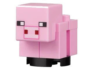 LEGO onderdeel Minecraft Pig, Baby - Brick Built (Undetermined Version) (minepig02)