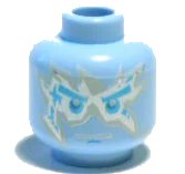 LEGO onderdeel Minifigure, Head Male with Ice Energy Pattern (NRG Zane) (3626pb0760)