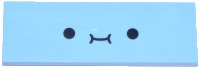 LEGO part Tile 2 x 6 with Black Smiley Face Pattern 69729pb179
