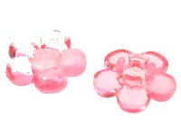 LEGO part Clikits, Icon Flower 5 Petals 2 x 2 Small with Pin, Polished (Transparent Colors Only) 46279
