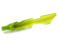 LEGO part Minifigure, Weapon Sword, Jagged Edges with Marbled Trans-Brown Pattern 11439pb02