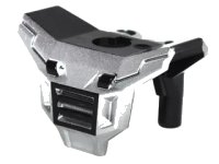LEGO part Minifigure Armor Space with Square Shoulder Protection with Metallic Silver and Black Grille Pattern 11260pb03