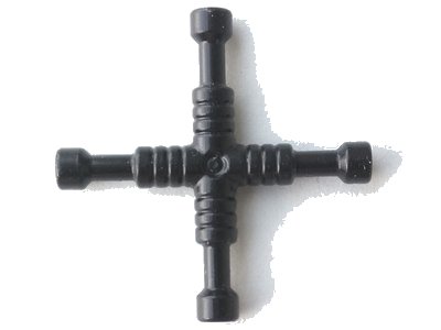 LEGO part Minifigura, Herramienta Utensilio Llave de Tuercas de 4 Vías (11402d)