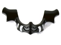LEGO part Minifigure, Visor Chin Guard Elaborate with Silver Fangs Pattern 11691pb01