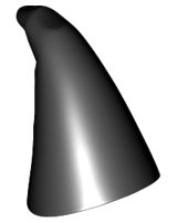 LEGO part Minifigure, Headgear Hat, Cone Drooping, Wizard (17349)